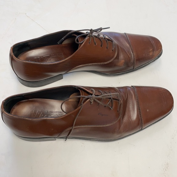 Ferragamo brown leather Oxfords - Picture 5 of 8